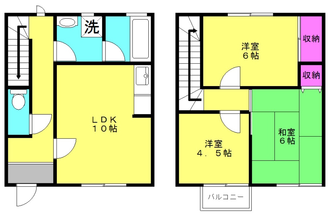 セントポーリアＢ棟の間取り