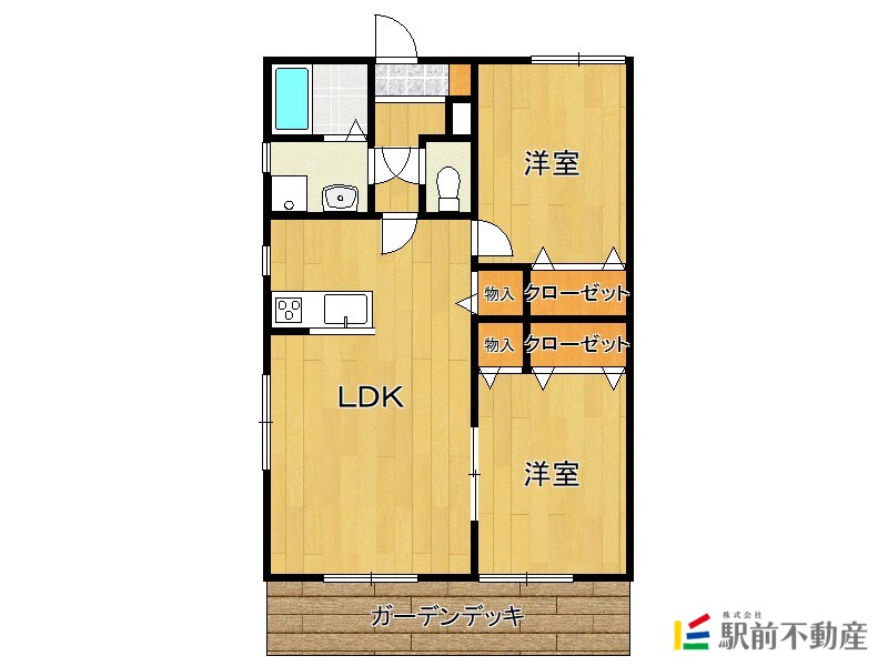 パーチェ・大川Ａ棟の間取り