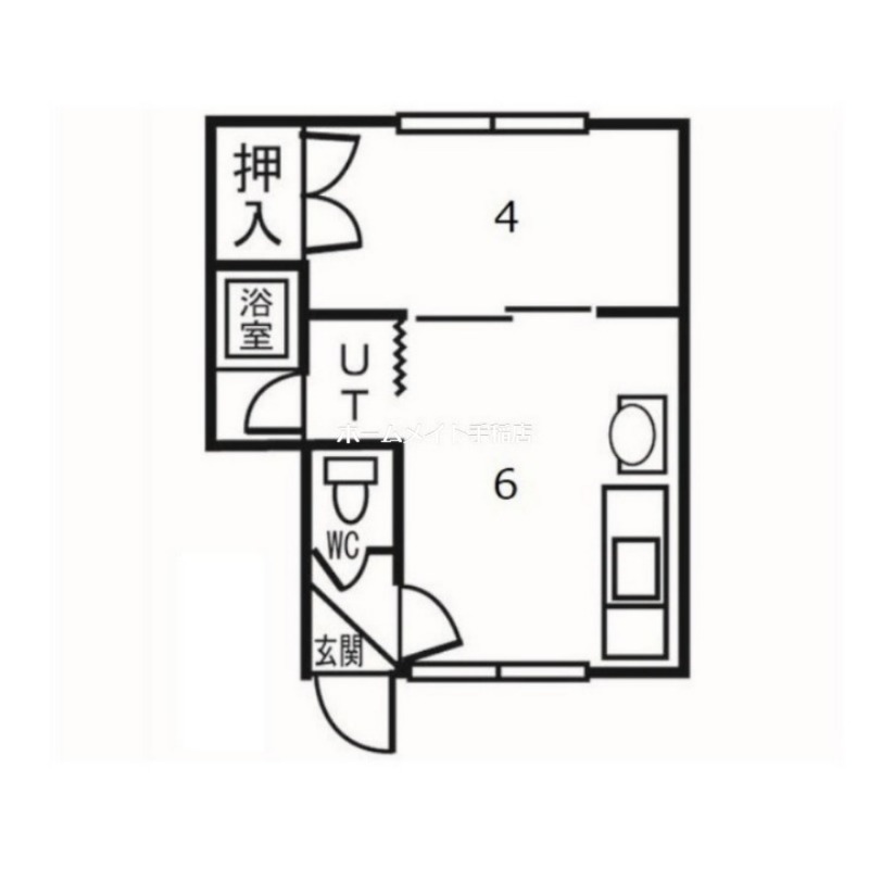 【札幌市手稲区曙六条のアパートの間取り】