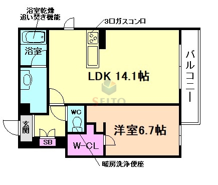 シャーメゾン　リュクスの間取り