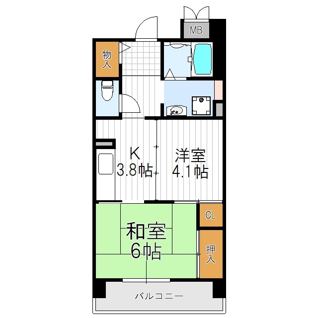 コーシャハイツ相生の間取り