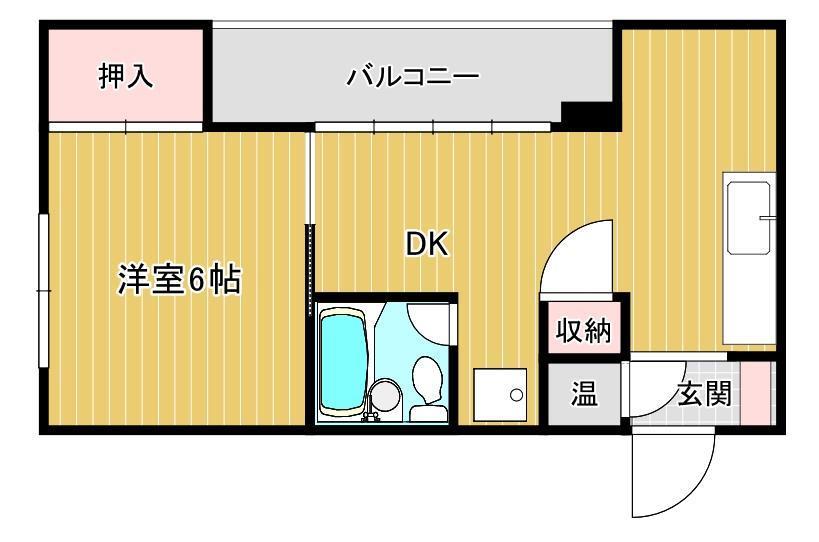 樋之口ハイツの間取り