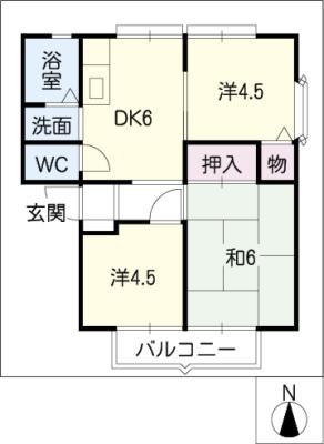 カーサ北町の間取り