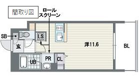 リフェスタ渡辺通の間取り