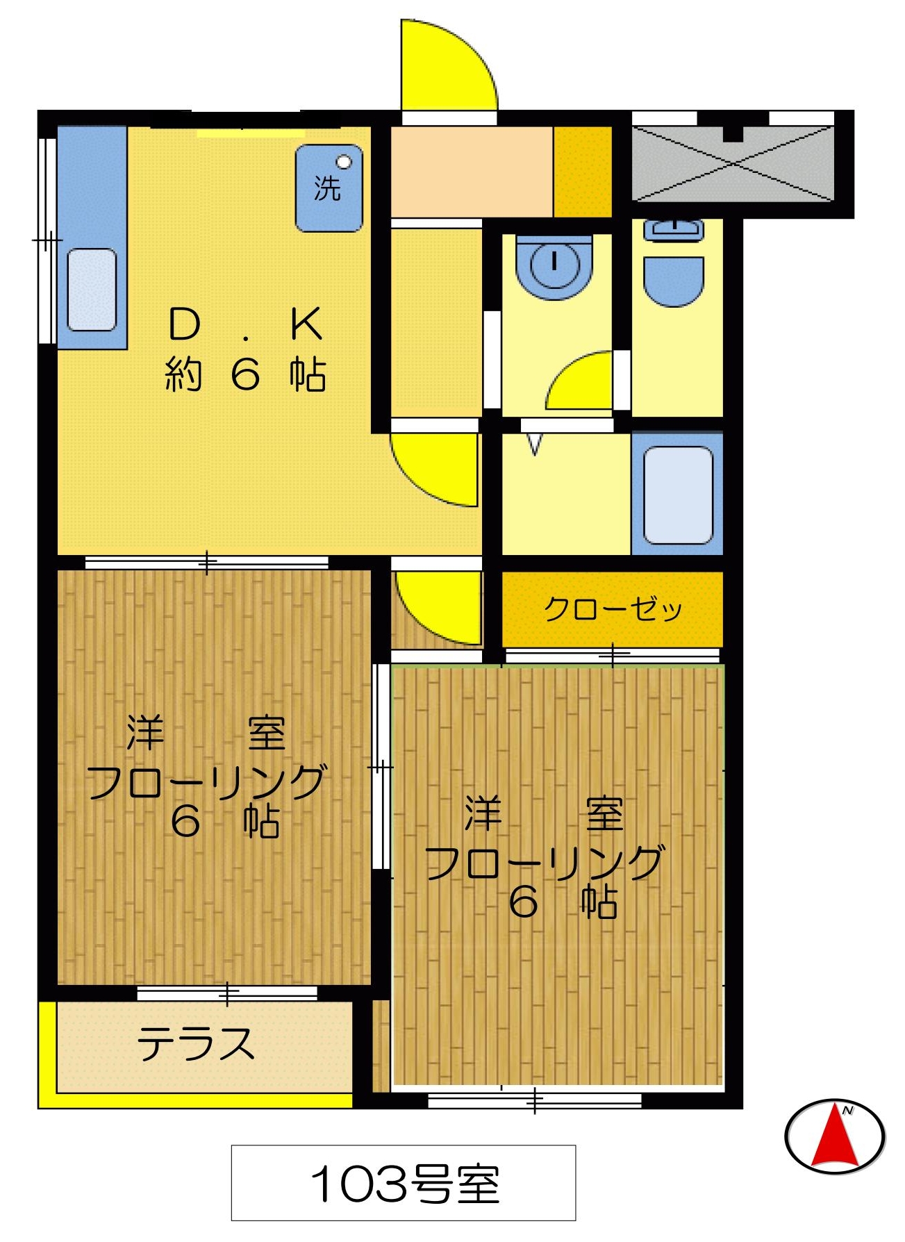 ブロワタナカの間取り