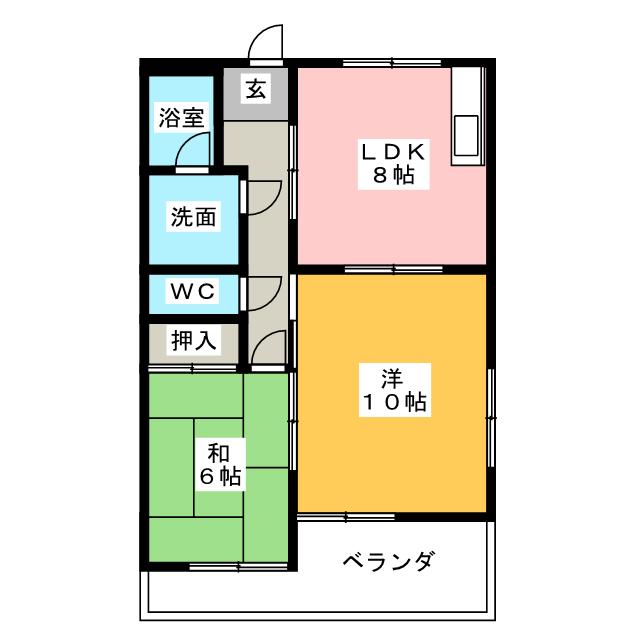 グリーンビレッジ八竜の間取り