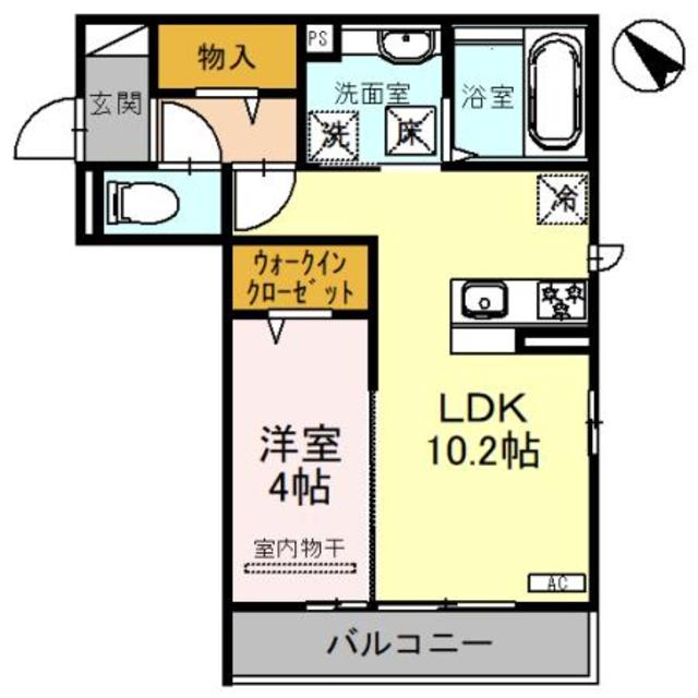 堺市堺区南旅篭町東のアパートの間取り