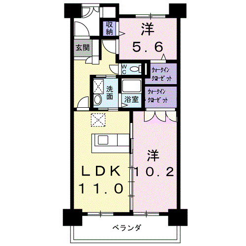 カーサ　ソレアードの間取り