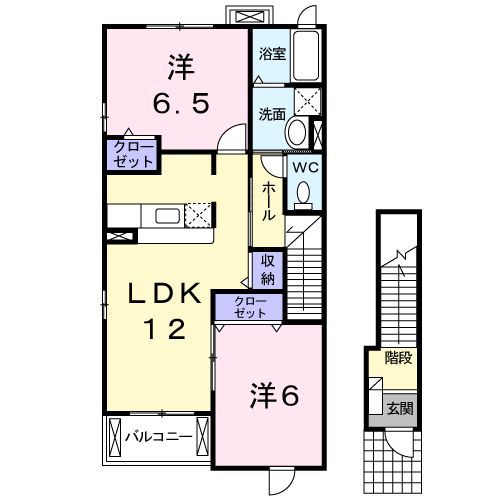 シャン　エピナールの間取り