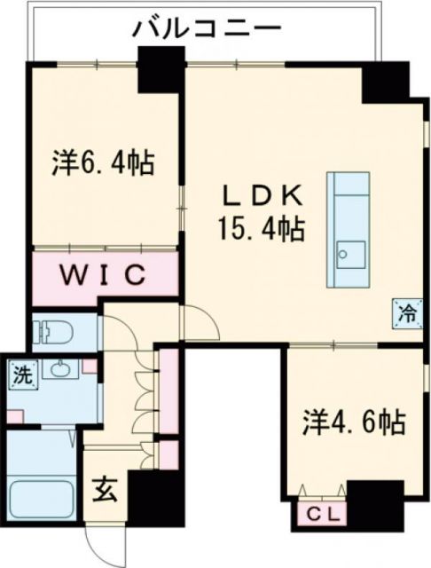 APARTMENTS CODE ISAHAYAの間取り