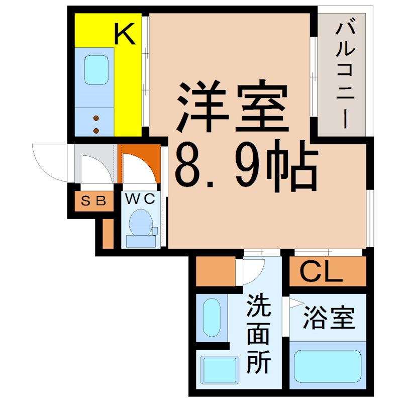 名古屋市中村区塩池町のマンションの間取り