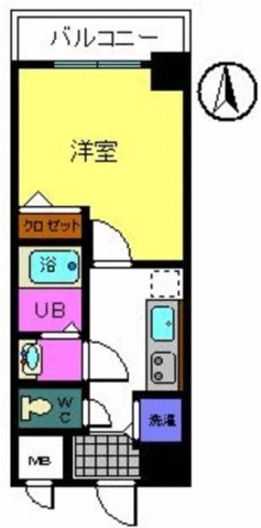 堺市堺区北三国ヶ丘町のマンションの間取り