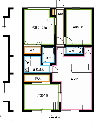 パークハウス梶野の間取り