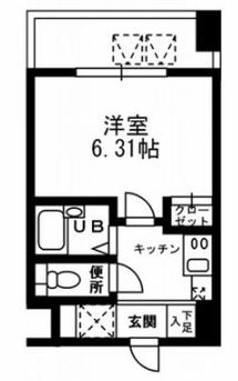 中央区日本橋本町のマンションの間取り