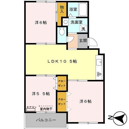 ファミール東宮原の間取り