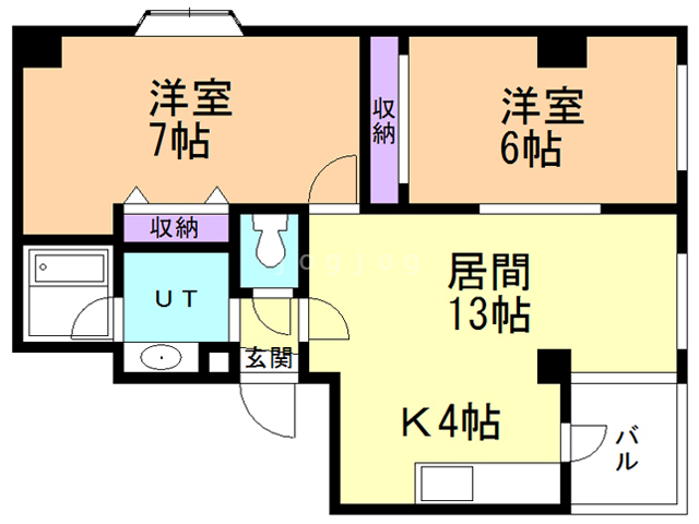 オークラパレス山の手の間取り