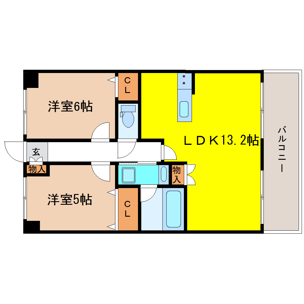 エスコートワンの間取り