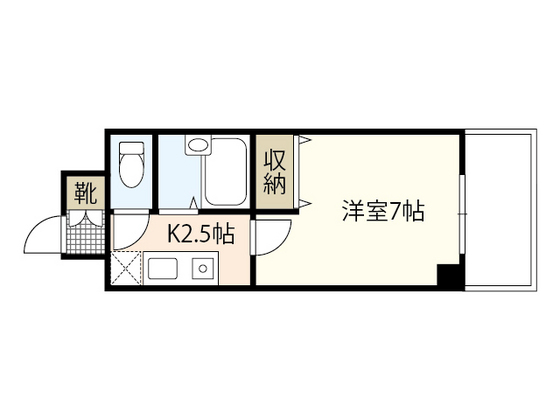 広島市西区楠木町のマンションの間取り