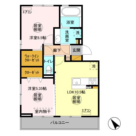 フランボワーズ金田の間取り