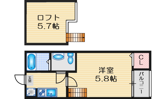 ベルメゾン尾頭橋の間取り