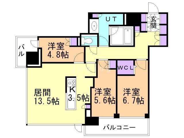 ONE札幌ステーションタワーの間取り