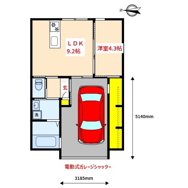 YOUNEXT GARAGEの間取り写真