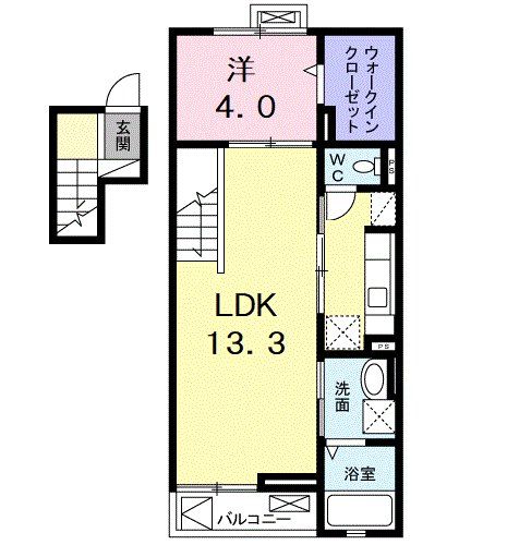 西武池袋線 東久留米駅 徒歩25分 4階建 築16年の間取り写真