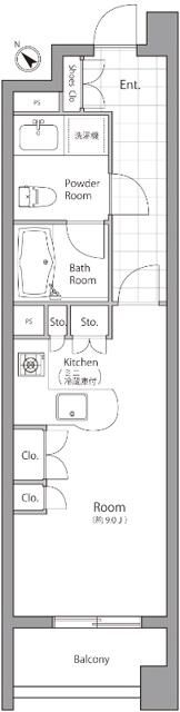 ウィズウィース渋谷神南 S棟の間取り写真