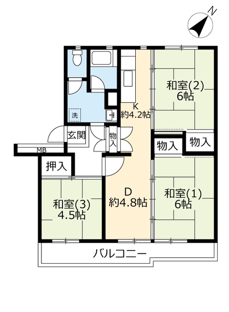 URえびなの間取り写真