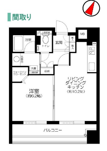 レフィール日本橋本町の間取り写真