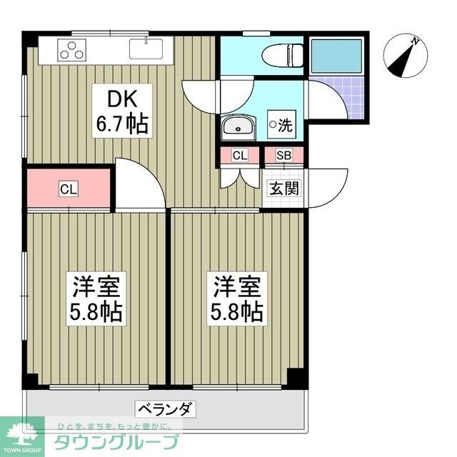 セブンスターハイツの間取り写真