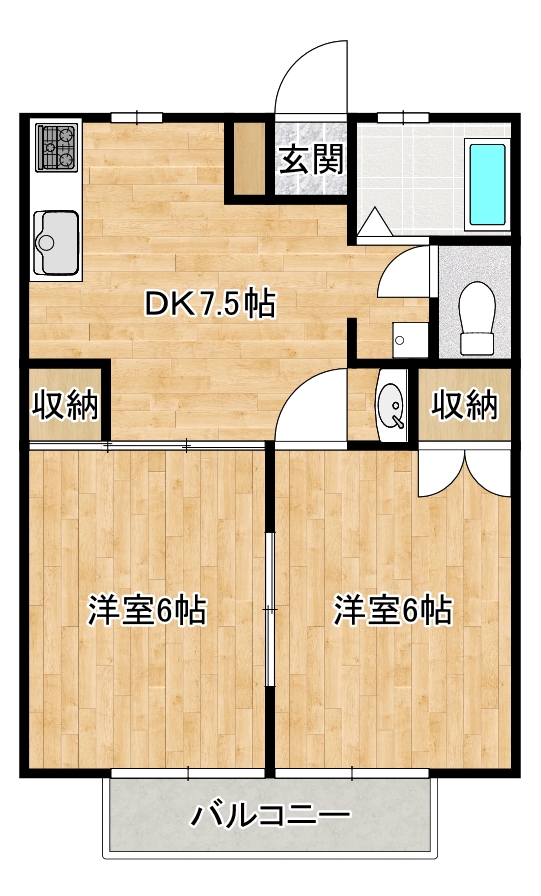 カレントハウスIの間取り