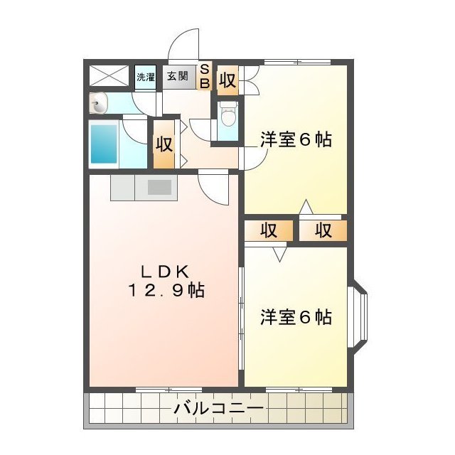 エクシヴ２２の間取り