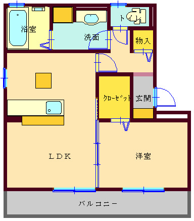 ベルメゾンIIの間取り