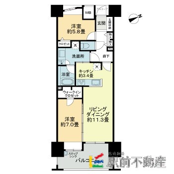 ライオンズ六ツ門サンリヤンタワーの間取り