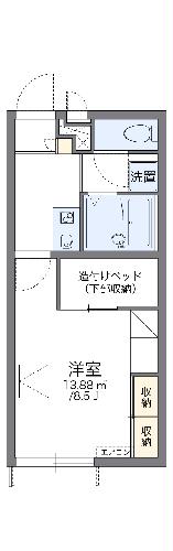 レオパレスアズールの間取り