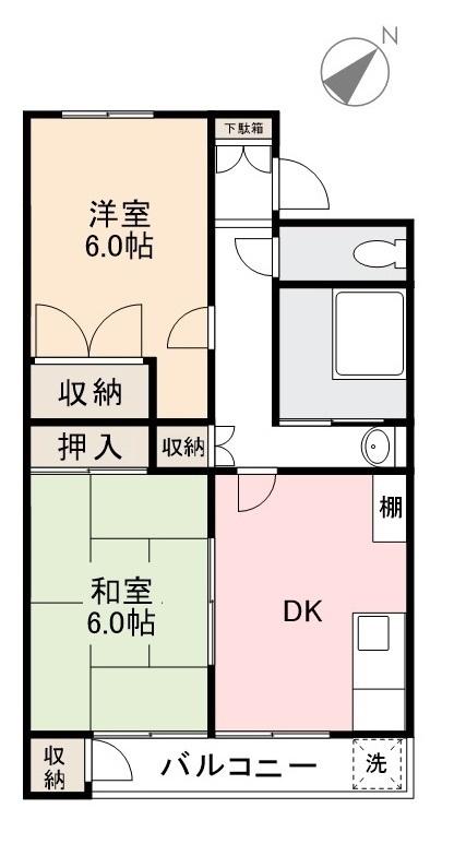 溝渕マンションの間取り