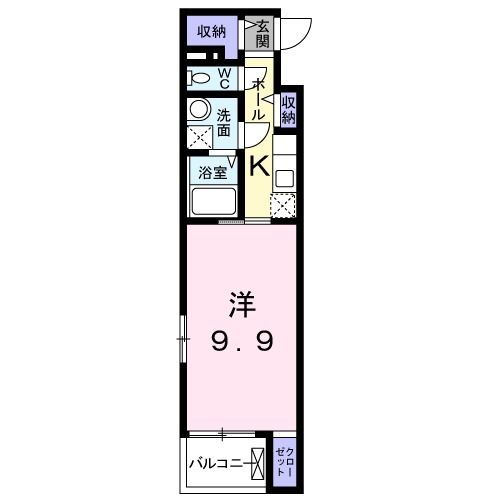 静岡市駿河区豊田のマンションの間取り