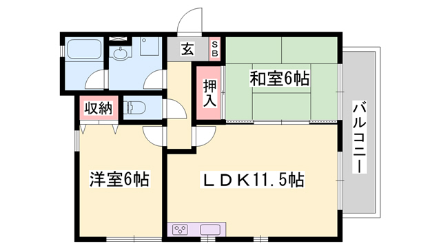 プレベール木村の間取り