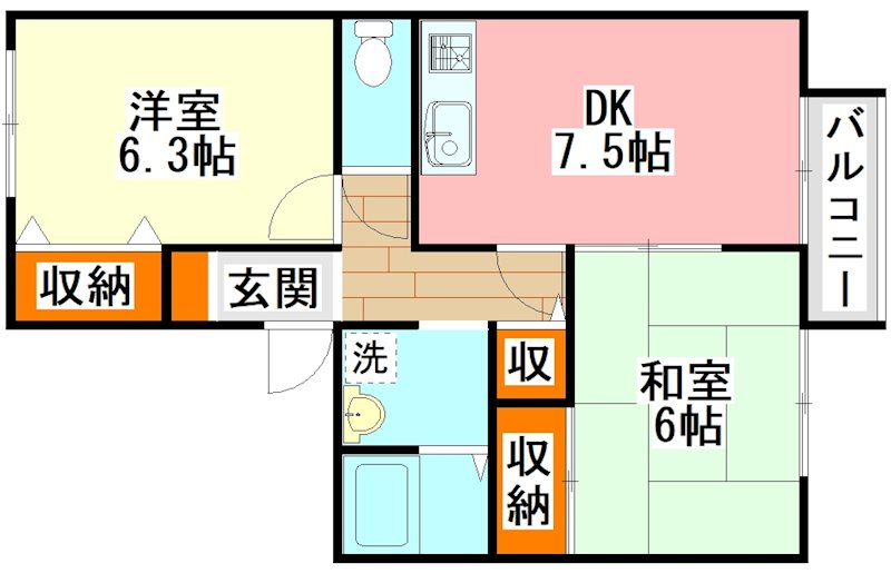 ポートナガノの間取り