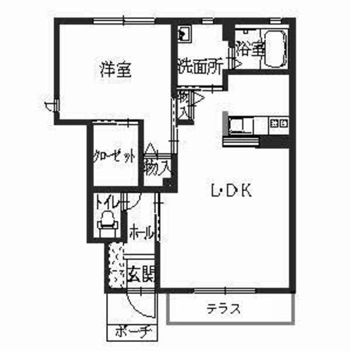 シャーメゾン今宿Ａの間取り