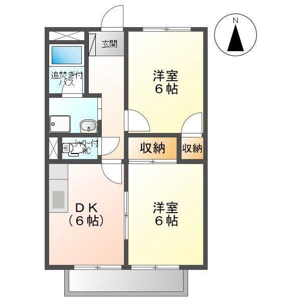 ドゥーロジュマンterashimaAの間取り