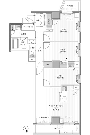 栖-すみか-浅草蔵前の間取り