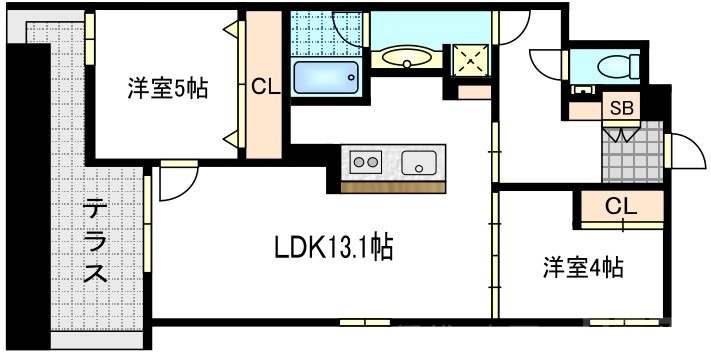 BRIGH STONE御所北の間取り