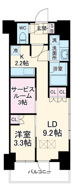 パークアクシス市川の間取り