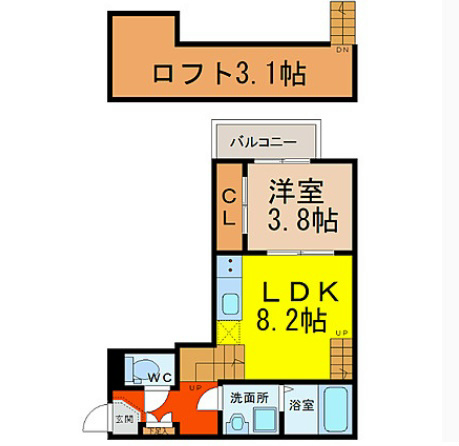 プルミエール中村の間取り