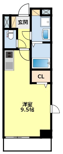 豊田市浄水町のマンションの間取り