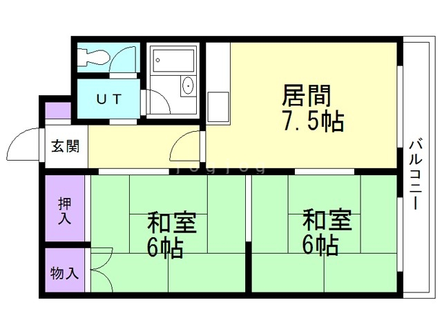 富岡レジデンスの間取り