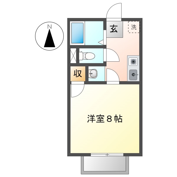 グリーンコーポ（上東）の間取り