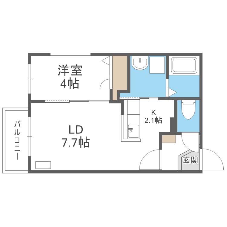 グラッツェ櫻乃邸の間取り